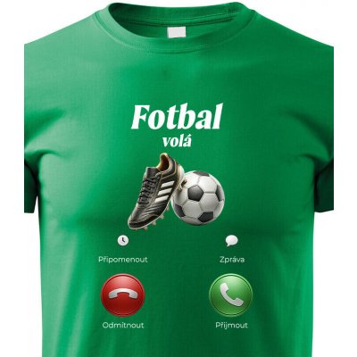 Dětské tričko Fotbal volá Zelená Canvas Bezvatriko.cz 2147 – Zboží Dáma