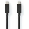 usb kabel Nedis CCGL64020BK20 propojovací USB 3.2 (Gen.2x2) zástrčka USB C - zástrčka USB C, 100W, 20 Gb/s, 2m