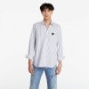 Pánská Košile Comme des Garçons Play Black Heart Striped shirt Light Blue/ white / Black