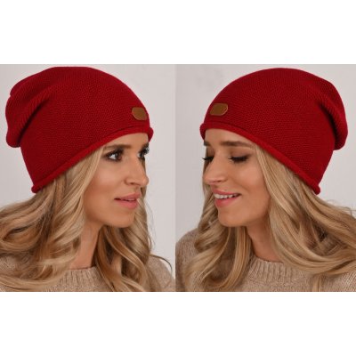 Fashionweek Elegantní dámská teplá čepice beanie ZIZI-J4 Červená – Hledejceny.cz