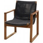 Cane-line Nízké křeslo Endless, 65x72x83 cm, rám teak, lankový výplet dark grey – Hledejceny.cz