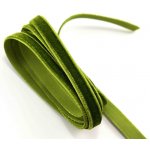 Sametová stuha - khaki - šířka 1 cm – Zboží Dáma