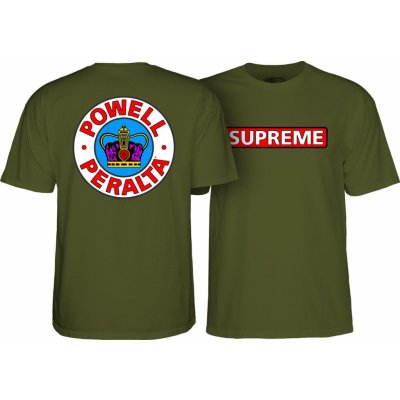 Powell Peralta Supreme Tee Military Green – Sleviste.cz