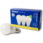 Tesla LED žárovka BULB E27, 8W, 230V, 806lm, 25 000h, 3000K teplá bílá, 220st v 3ks – Zboží Živě