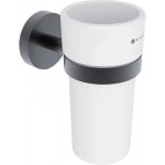 Nimco UNIX ČERNÁ Držák na kartáčky nádobka keramická UNC 13058KN-90 – Zboží Dáma