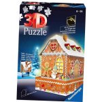 Ravensburger 3D puzzle svítící Perníková chaloupka (Noční edice) 216 ks – Zboží Dáma