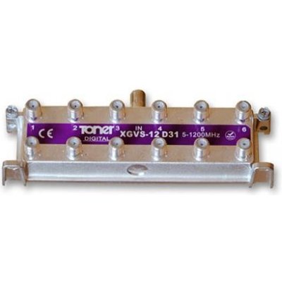 Toner Anténní rozbočovač XGVS-12D31, DOCSIS 3.1, 12 x 12.6 dB – Zboží Mobilmania