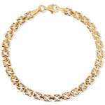 JVD Dámský zlatý náramek ryz. 585/1000 ZB0190XJ82-3618 – Zboží Mobilmania