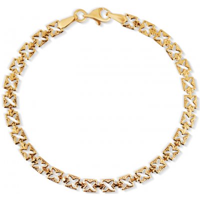 JVD Dámský zlatý náramek ryz. 585/1000 ZB0190XJ82-3618 – Zboží Mobilmania