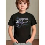 Striker Dětské tričko JAS-39 Gripen Černá – Hledejceny.cz