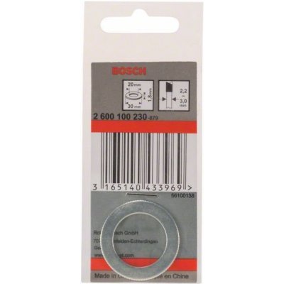 Bosch Redukční kroužek pro pilové kotouče 30 x 20 x 1,8 mm 3609201325