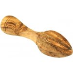 Dřevečko Ruční lis na citrusy z olivového dřeva 15cm - Masivní pomůcka – Sleviste.cz