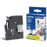 Brother TZE-121, černý tisk průsvitný podklad 8 m x 9 mm – HobbyKompas.cz