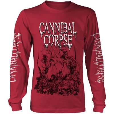 Cannibal Corpse tričko Pile Of Skulls 2018 Červená – Hledejceny.cz