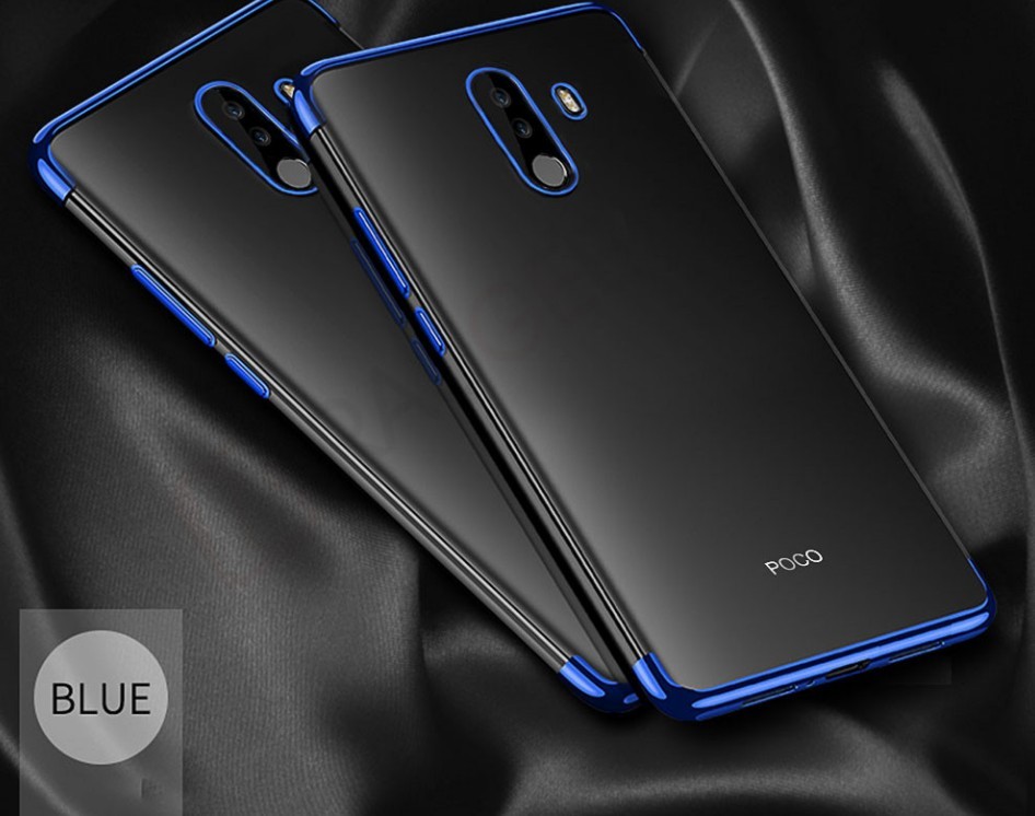 Pouzdro AC mobile Barevný Silikonový Xiaomi Pocophone F1 Modrá: Tmavě Modrá