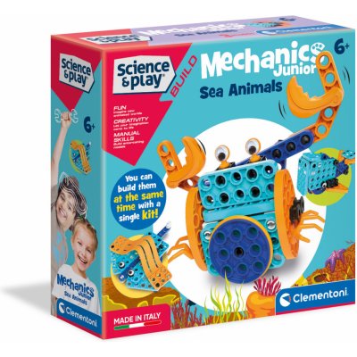 Clementoni Science & Play Mechanická laboratoř Junior Vodní zvířata – Hledejceny.cz