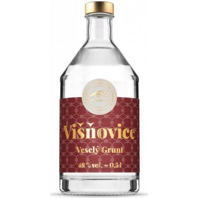 Veselý Grunt Višňovice 48% 0,5 l (holá láhev) – Zboží Mobilmania