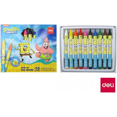 Deli voskovky Spongebob EC219-10 10 barev – Zboží Dáma