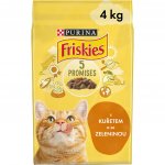 Friskies Adult Cat s kuřecím a zeleninou 4 kg – Zboží Dáma