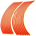 SEFIS Reflexní celé proužky na kola motocyklu - Barva : Červená | Zboží Auto