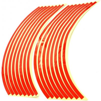 SEFIS Reflexní celé proužky na kola motocyklu - Barva : Červená | Zboží Auto