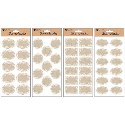 Anděl Přerov Samolepky popisovací textilní (burlap) 28 x 14 cm – Zboží Mobilmania