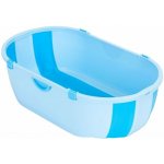 ECOTOYS Dětská skládací cestovní vanička s odtokem šedomodrá – Zboží Mobilmania