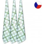 Sleep-well Utěrka Extra savá Káro khaki 50x70 cm 3 ks – Hledejceny.cz