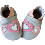 Hopi Hop kožené capáčky Barefoot Srdíčka – Zboží Dáma