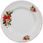 Bohemia Porcelán 1987 Talíř Ofélie Vánoční hvězda CCL 25 cm – Zboží Dáma