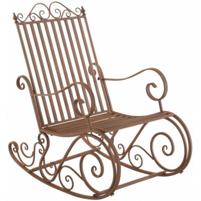 Design-Shop Kovové houpací křeslo Smile Hnědá antik – Zboží Dáma