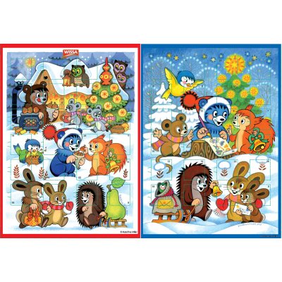 Wissa adventní kalendář krteček mléčná čokoláda 50g – Zboží Dáma