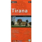 Tirana Albánie 1:10t plán města – Sleviste.cz