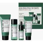 Some By Mi AHA BHA PHA 30 Days Miracle AC SOS mycí pěna 30 ml + tonikum 30 ml + sérum 10 ml + krém 20 g dárková sada – Zboží Dáma