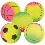 Hračka pes Míč mechová guma NEON 6 cm TR – Sleviste.cz