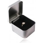 Šperky Eshop Plechová na šperk stříbrná barva, saténový povrch Y05.07 – Hledejceny.cz