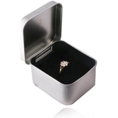 Šperky Eshop Plechová na šperk stříbrná barva, saténový povrch Y05.07 – Hledejceny.cz