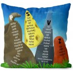 Impar Polštář Vyjmenovaná slova 40x40 – Sleviste.cz