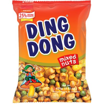 JBC Food Snack ze směsi oříšku a kukuřice Ding Dong 95 g – Zboží Dáma