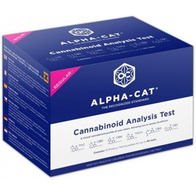 Alpha-CAT Standardní sada na testování obsahu kanabinoidů (40 testů) | Alpha CAT