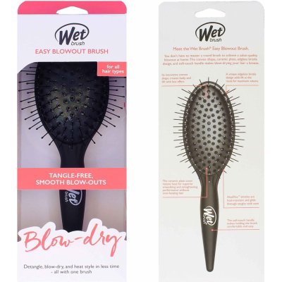 Wet Brush Easy Blow Out Brush kartáč na rozčesávání a foukání vlasů černý – Zboží Dáma