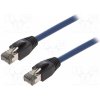 síťový kabel Logilink CQ8036S Patch, S/FTP, Cat 8.1, licna, Cu, LSZH, 1m, modrý