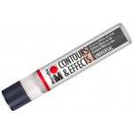 Marabu Kontura na textil a hedvábí stříbrná metalická 25 ml – Hledejceny.cz