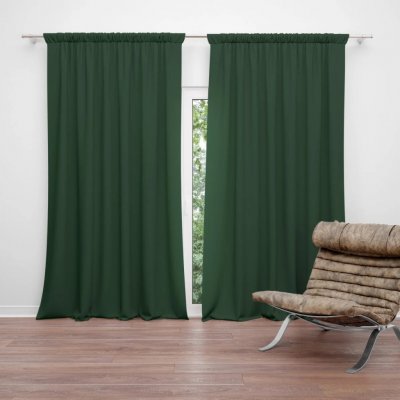 Sablio Závěs Lesní zelená: 2ks 140x250cm – Hledejceny.cz