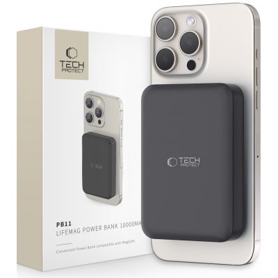 Tech-Protect PB11 Lifemag MagSafe 10000mAh černá – Zboží Živě