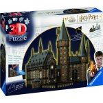 RAVENSBURGER 3D puzzle Harry Potter: Bradavický hrad - Velká síň 643 ks Svítící – Zboží Dáma
