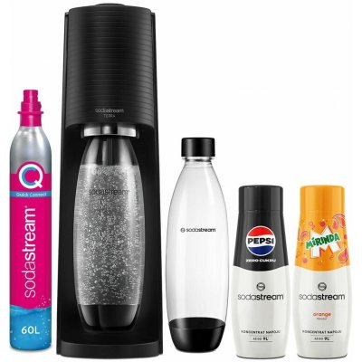 SodaStream Terra Black Set 2 x Láhev - 2 x Sirup – Hledejceny.cz