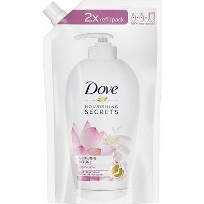 Dove Nourishing Secrets Glowing Lotus tekuté mýdlo náhradní náplň 500 ml – Zboží Dáma