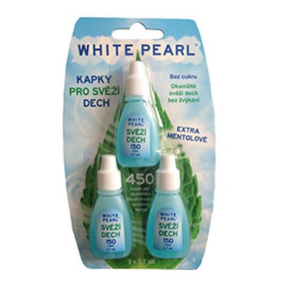 VitalCare Kapky pro svěží dech White Pearl 3 x 3,7 ml – Zbozi.Blesk.cz