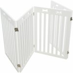 Trixie Dveřní zábrana branka bílá 4 díly 60-160 x 75 cm – Zboží Dáma